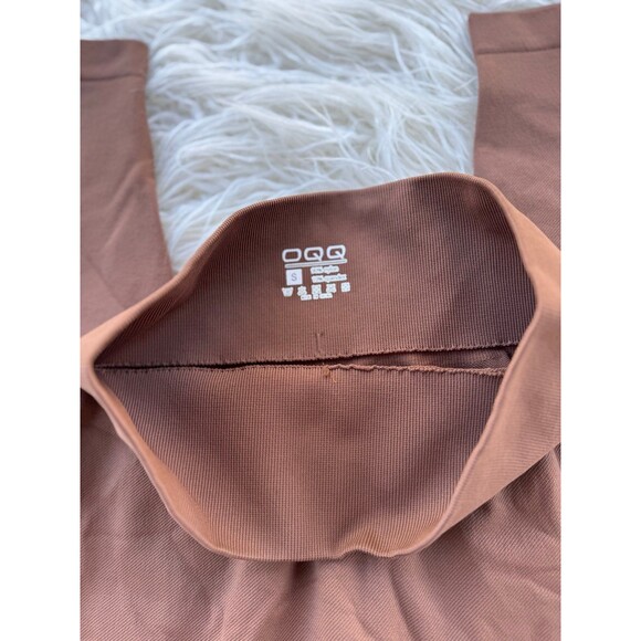OQQ Leggings Brown Size Small - Picture 7 of 7